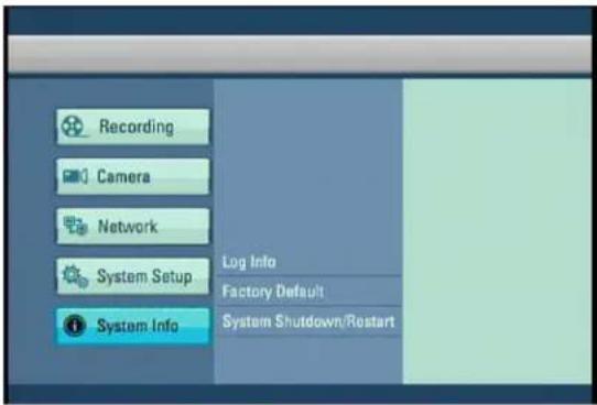 Digital Watchdog DW716N-1000 - System Info - 1