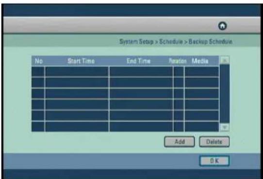 Digital Watchdog DW716N-1000 - Backup Schedule - 1