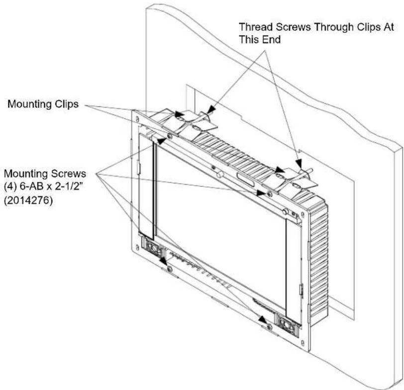 Thread Screws Through Clips At This End Mounting Clips Mounting Screws (4) 6-AB x 2-1/2" (2014276)