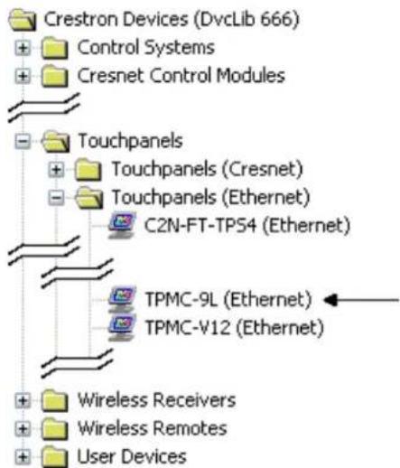 Crestron Devices (DvcLib 666) Control Systems Cresnet Control Modules Touchpanels Touchpanels (Cresnet) Touchpanels (Ethernet) C2N-FT-TPS4 (Ethernet) TPMC-9L (Ethernet) TPMC-V12 (Ethernet) Wireless Receivers Wireless Remotes User Devices