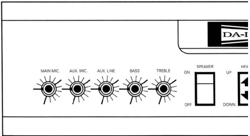 DA-LITE Lancaster 85450 - EXTERNAL SPEAKER OUTPUTS (1/4" PHONE JACK) - 1