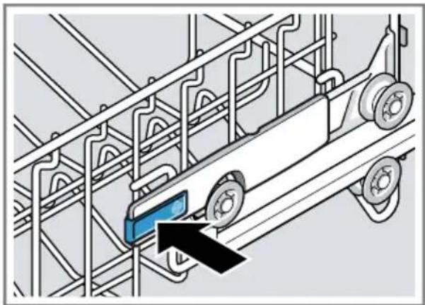 SIEMENS SX63EX18BE - Oberen Geschirrkorb mit seitlichen Hebeln einstellen - 1