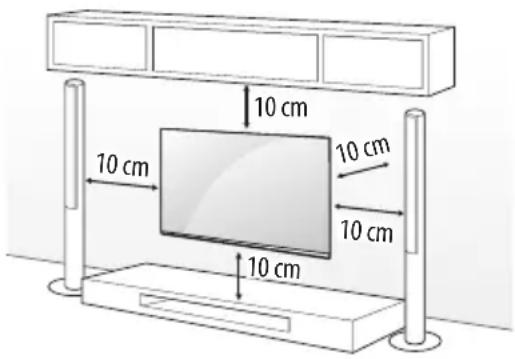 LG 48ES961H0ZD - Befestigung des Fernsehers an einer Wand - 1