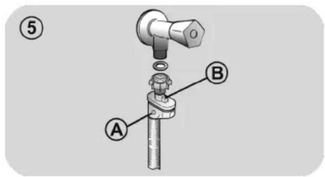 HOOVER H-WASH 500 HWB 49AMC/1-80 - ● AQUAPROTECT – SUPPLY TUBE WITH GUARD (fig. 6): - 4