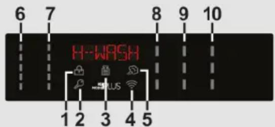 HOOVER H-WASH 500 HWB 49AMC/1-80 - Digital Display - 1