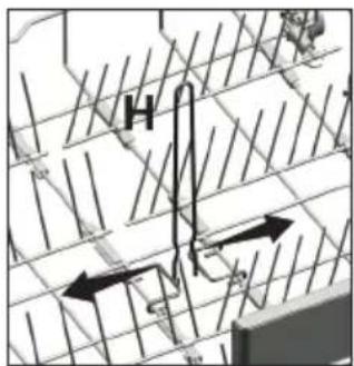 BEKO BDFN15420W - Lower basket bottle wire - 1