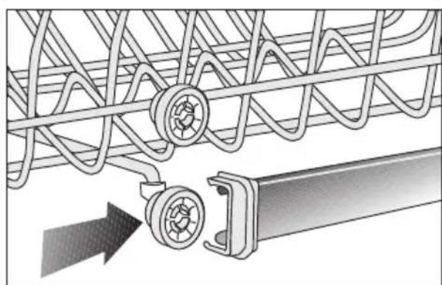 BEKO BDFN15420W - Height setting with empty basket - 3
