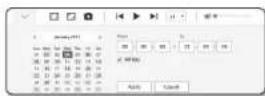 Wisenet XNB-6000 - To play after searching by time - 2