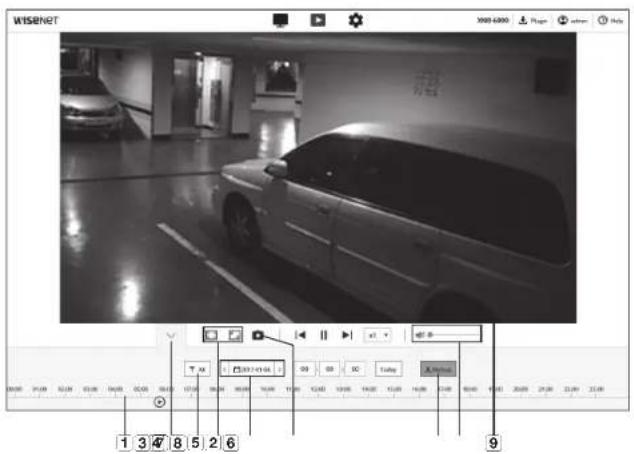 Wisenet XNB-6000 - PLAYING THE RECORDED VIDEO - 2