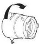 Wisenet XNB-6000 - Mounting the CS lens on a camera - 2