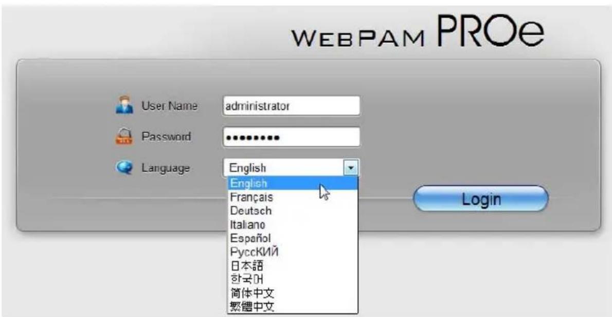 Promise Technology VTrak E630f - Choosing the Display Language - 2