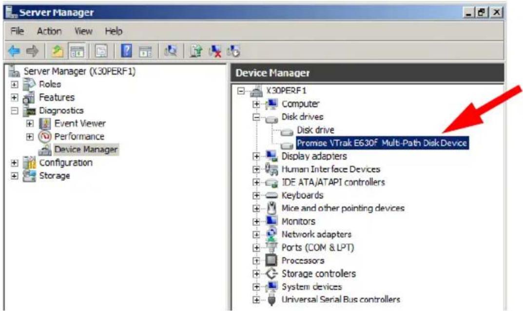 Promise Technology VTrak E630f - Device Manager - 1