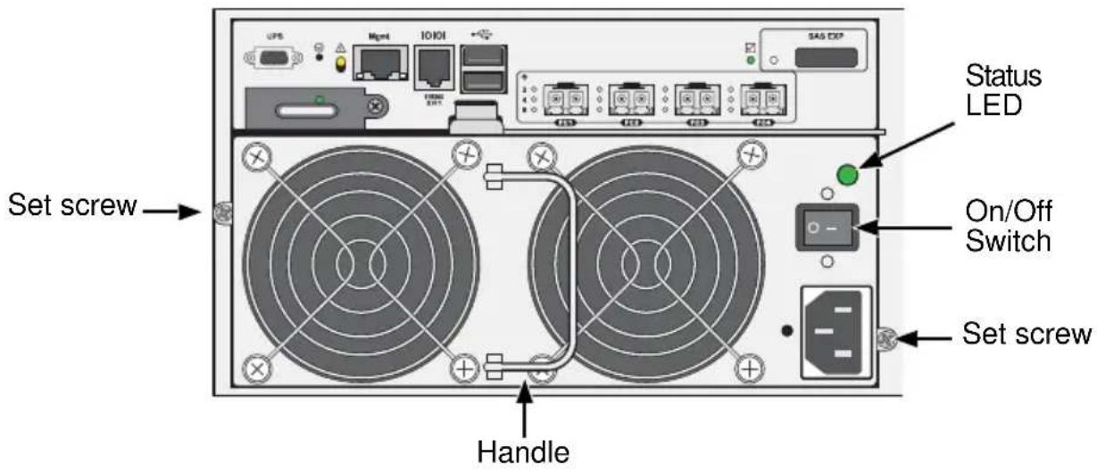 Promise Technology VTrak E630f - Removing the Old Power Supply - 1