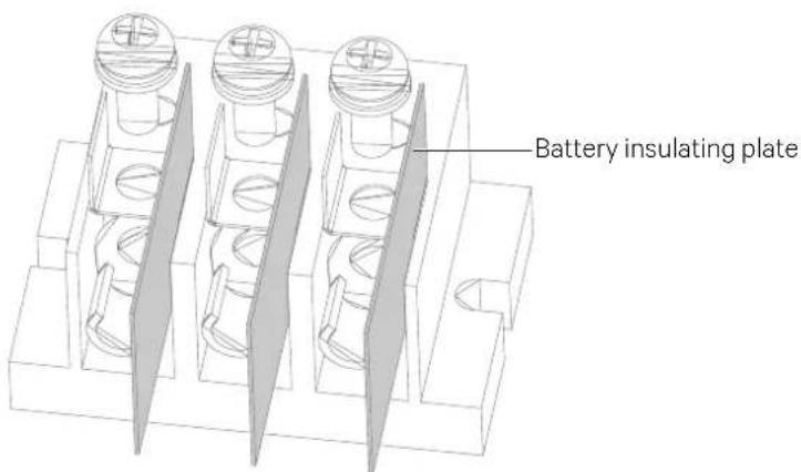 Liebert ITA2 - Installing battery insulating plate - 1