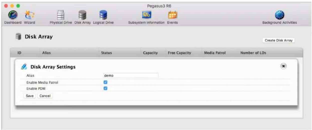 Promise Technology Pegasus3 R4 - Making Disk Array Settings - 1