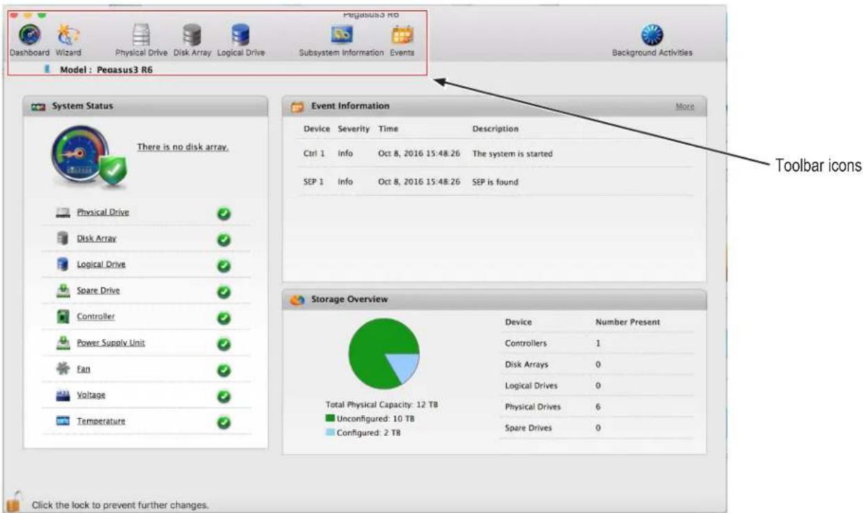Promise Technology Pegasus3 R4 - Perusing the Promise Utility interface - 1