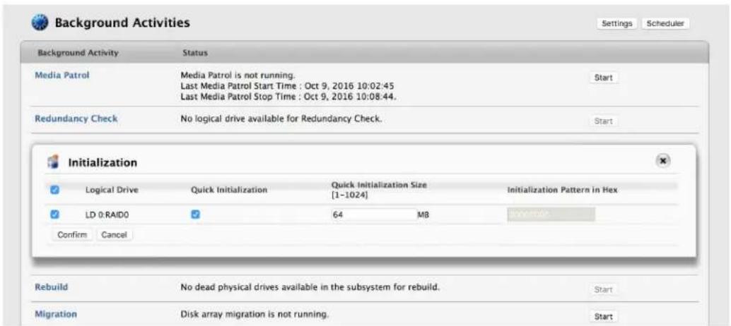 Promise Technology Pegasus3 R4 - Logical Drive Initialization - 1