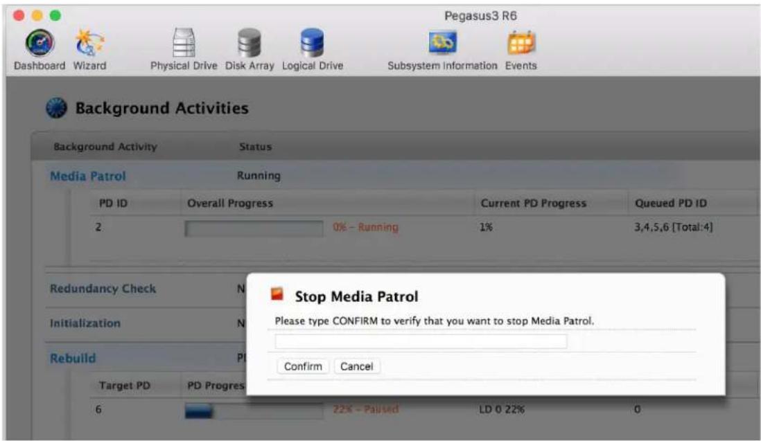 Promise Technology Pegasus3 R4 - Stop Media Patrol - 1