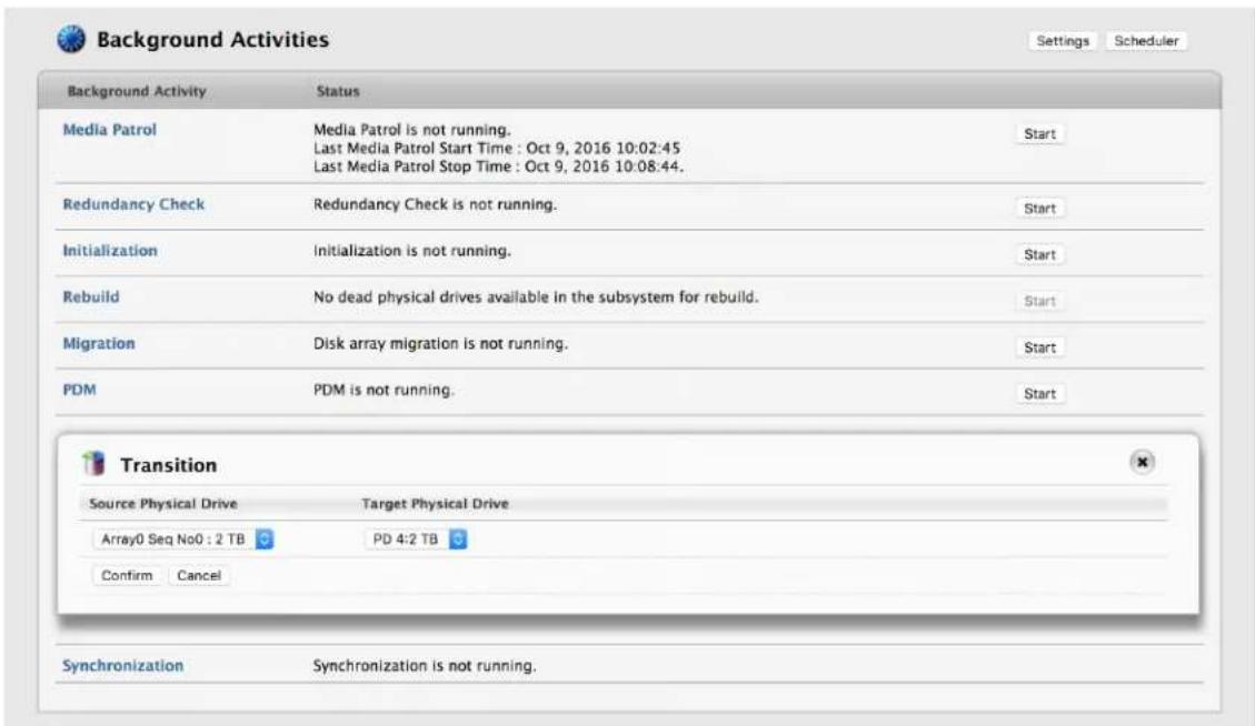Promise Technology Pegasus3 R4 - Running a Transition - 1