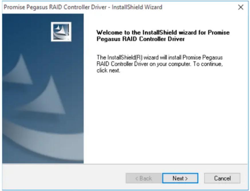 Promise Technology Pegasus3 R4 - Step 5: Install Software - 1