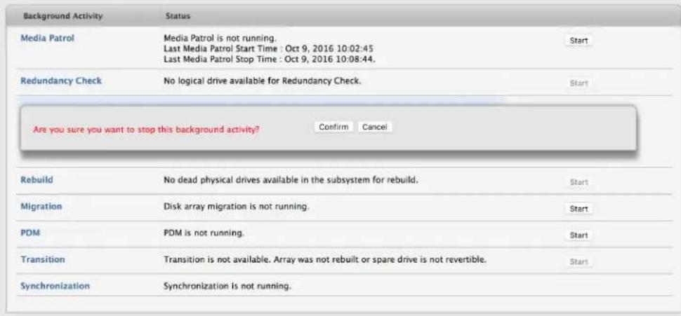 Promise Technology Pegasus3 R4 - Background Activities - 1