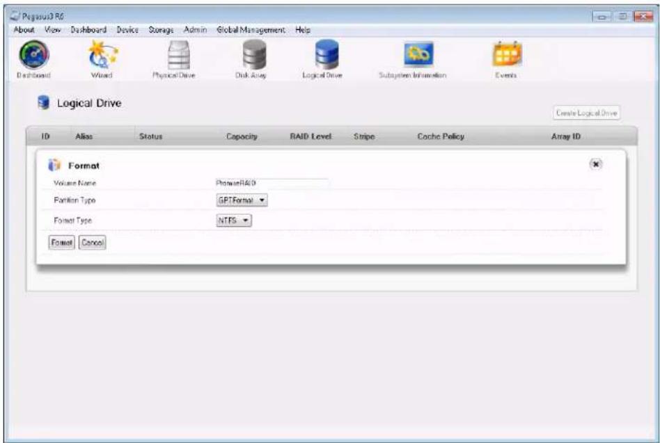 Promise Technology Pegasus3 R4 - Format Pegasus3 on Windows 10 - 5