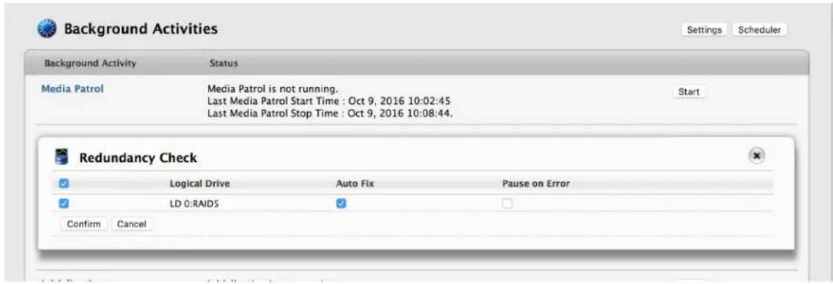 Promise Technology Pegasus3 R4 - Redundancy Check on a Logical Drive - 1