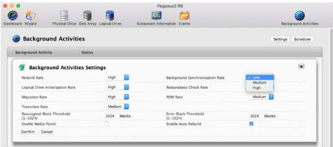 Promise Technology Pegasus3 R4 - Synchronization - 1