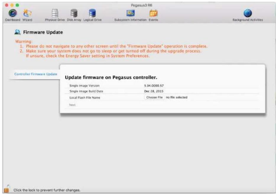 Promise Technology Pegasus3 R4 - Updating Firmware - 1