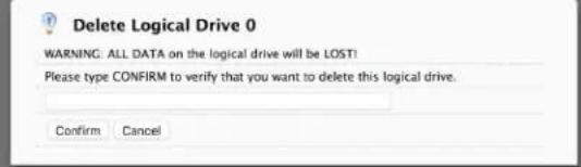 Promise Technology Pegasus3 R4 - Delete a Logical Drive - 1