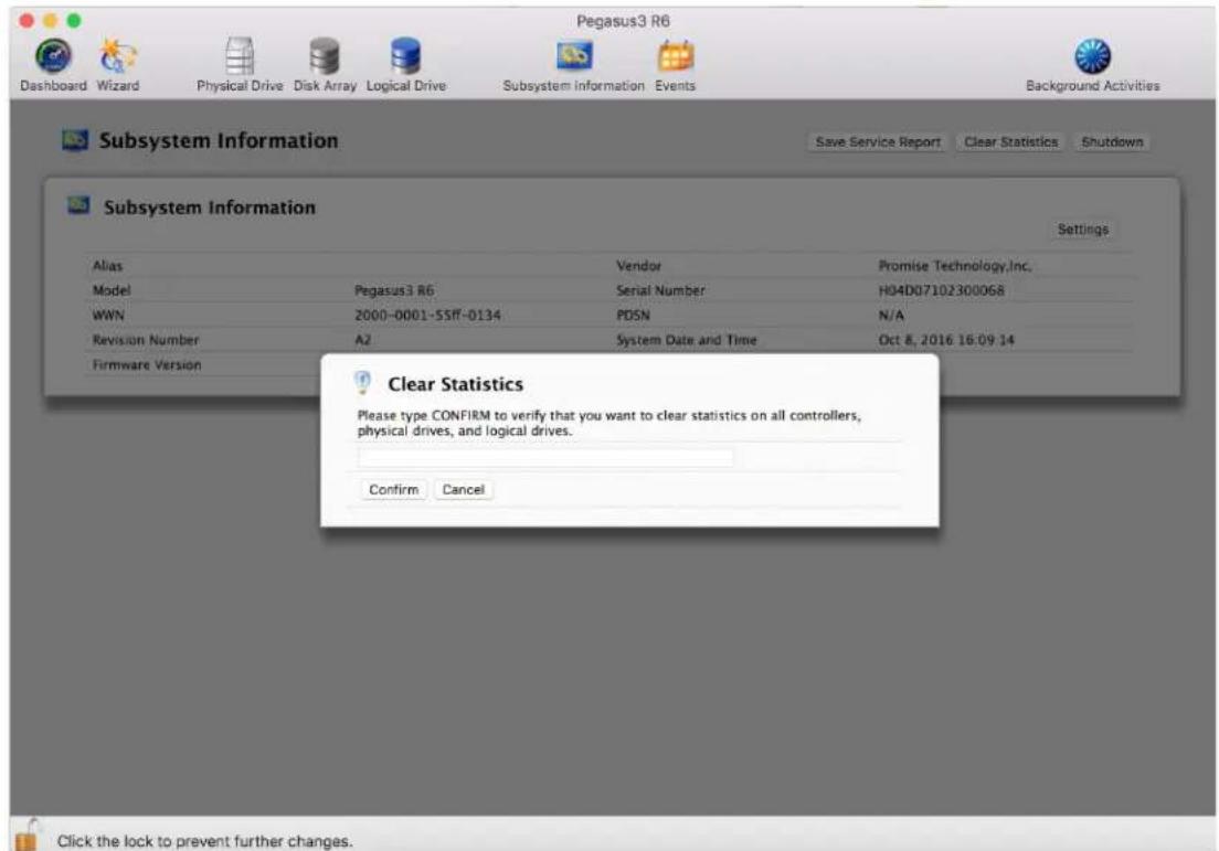 Promise Technology Pegasus3 R4 - Clearing Statistics - 1