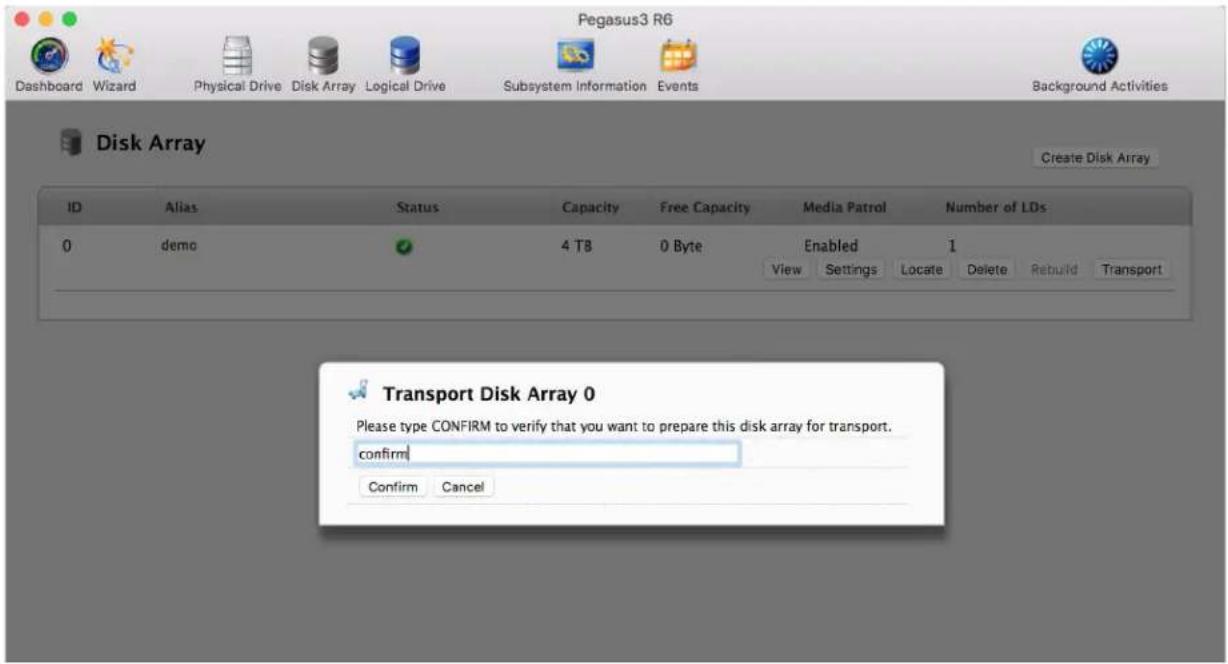 Promise Technology Pegasus3 R4 - Preparing a Disk Array for Transport - 1