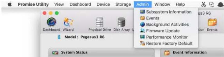 Promise Technology Pegasus3 R4 - Performance Monitor - 1