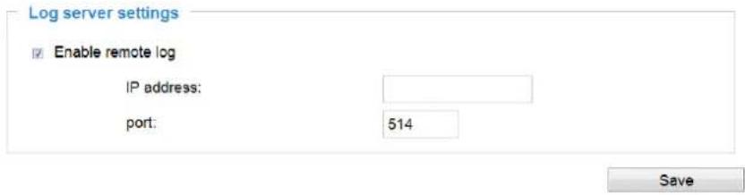 Vivotek Turret Dome IT9389-H - Log server settings - 1
