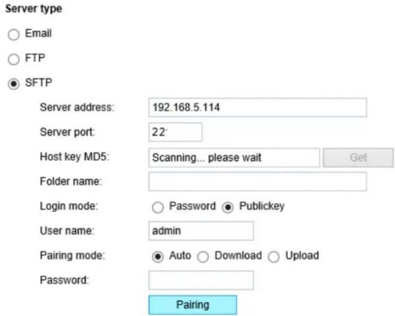 Vivotek Turret Dome IT9389-H - Server type - SFTP - 1