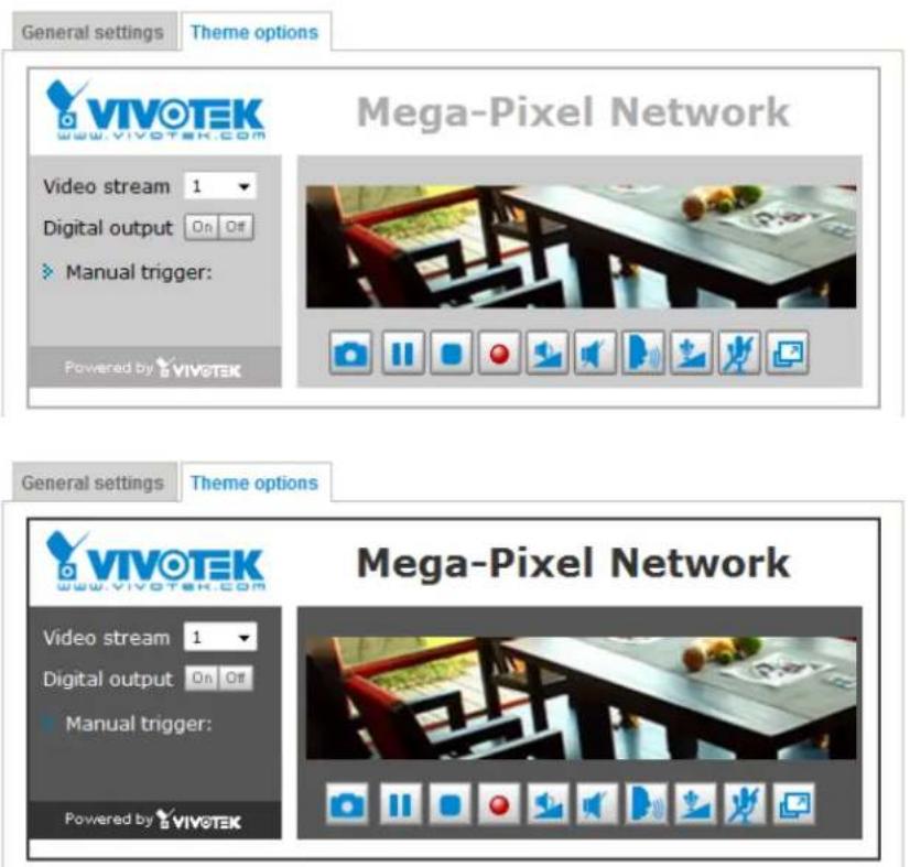 Vivotek Fisheye FE9582-EHNV - Theme Options - 2