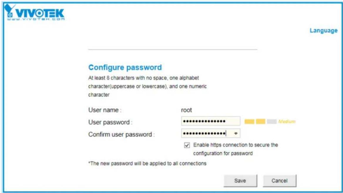 Vivotek Turret Dome IT9388-HT - Forceful Password Configuration - 1