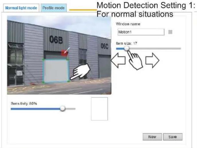 Vivotek Turret Dome IT9388-HT - Applications > Motion detection - 1