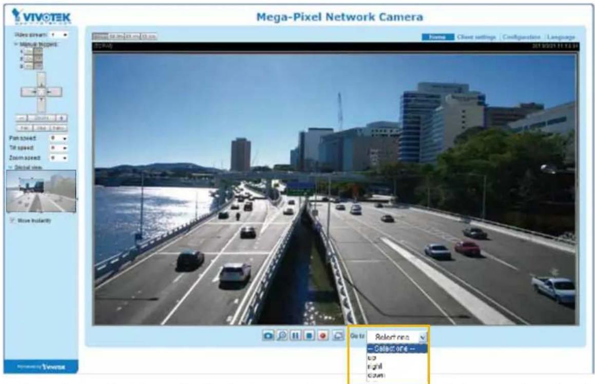 Vivotek Bullet IB8377-H - Home page in the E-PTZ Mode - 1