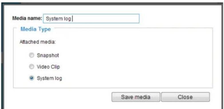 Vivotek Bullet IB8377-H - Media type - System log - 1