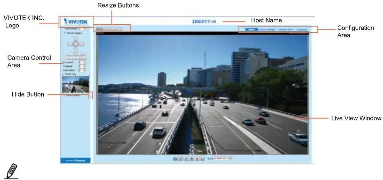 Vivotek Bullet IB8377-H - Main Page - 1
