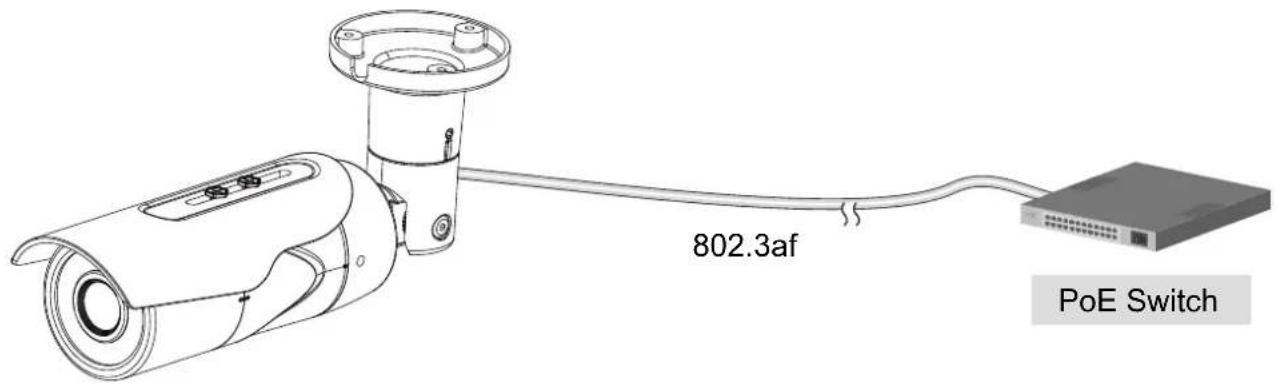 Vivotek Bullet IB8377-H - When using a PoE-enabled switch - 1
