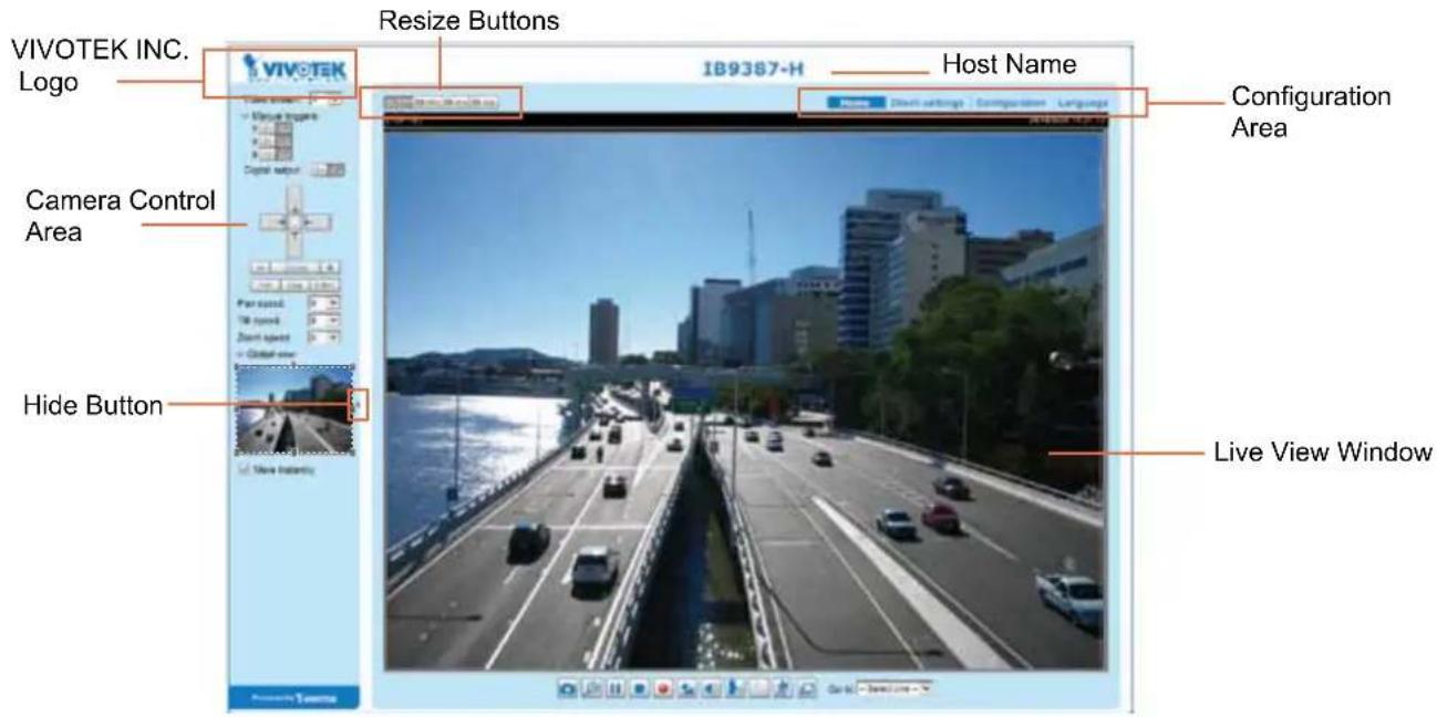 Vivotek Bullet IB9387-EHT - Main Page - 1