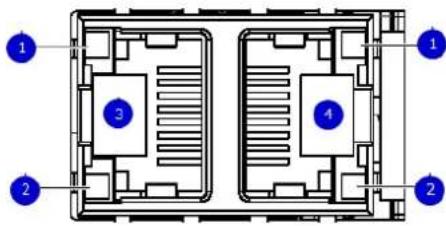 Floor plan diagram with numbered zones and structural layout