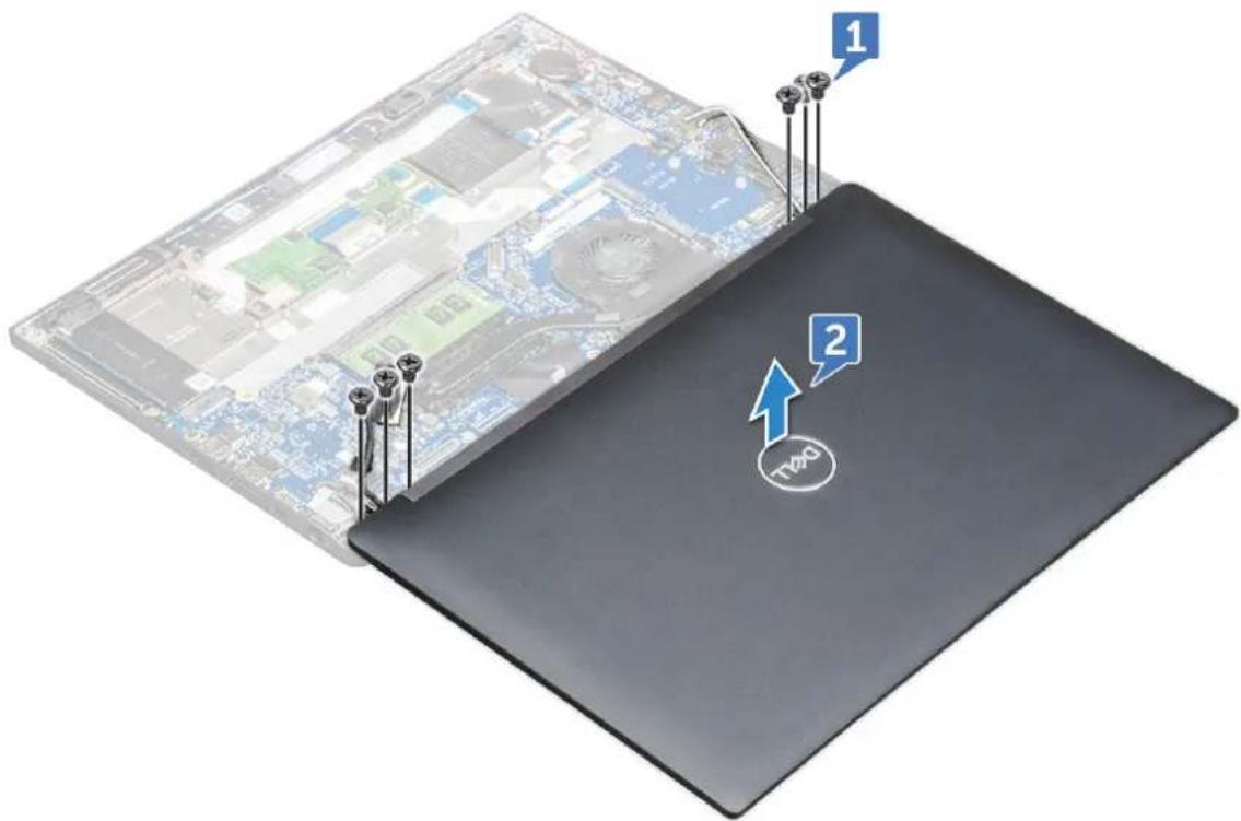 DELL Latitude 7380 - NOTE: To identify the number of screws, see screw list - 2