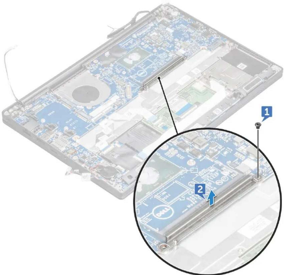 DELL Latitude 7380 - Removing system board - 1