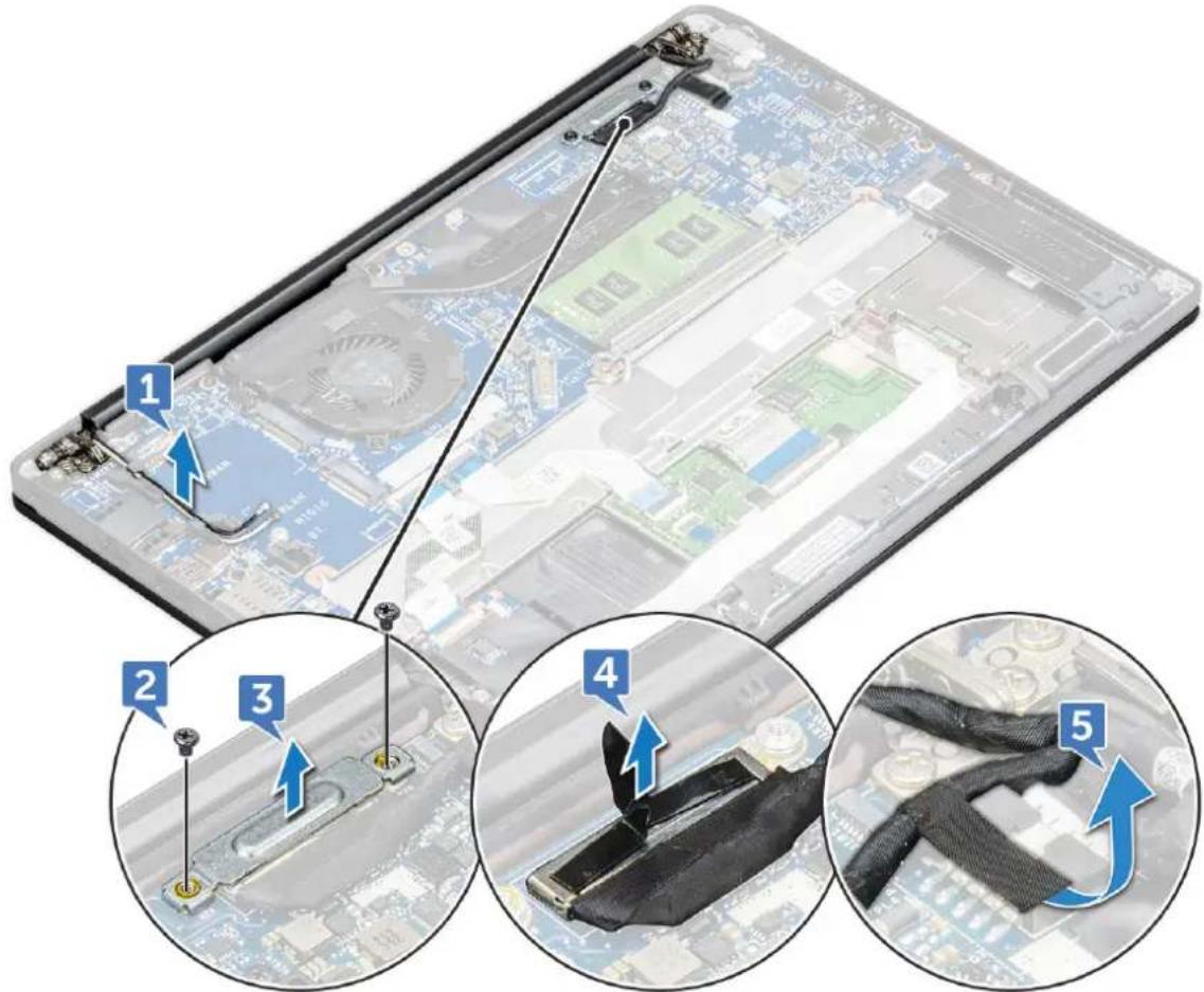 DELL Latitude 7380 - NOTE: To identify the number of screws, see screw list - 1