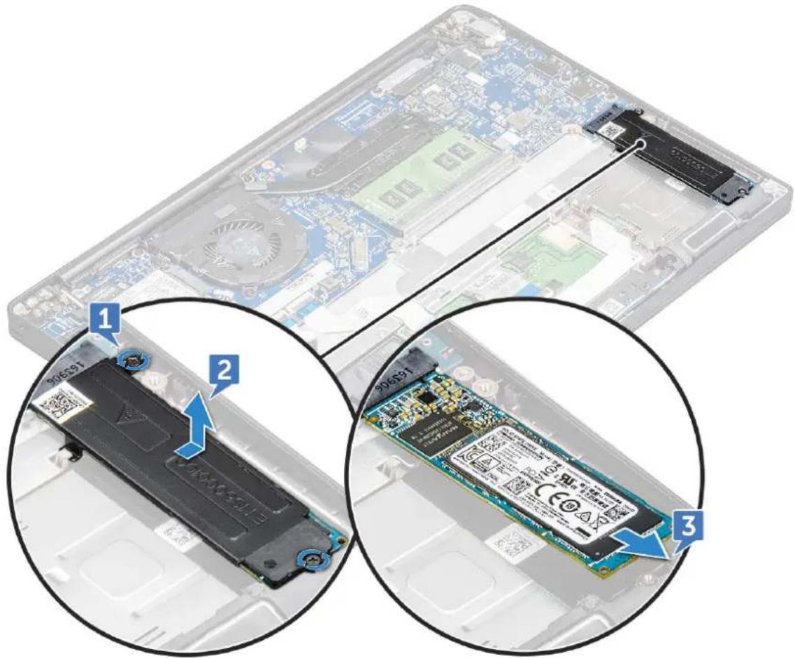 DELL Latitude 7380 - Removing PCIe SSD - 1