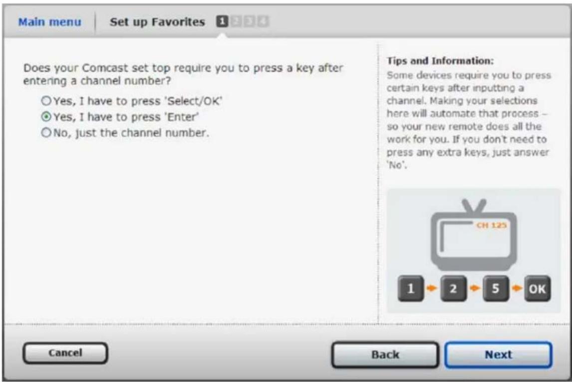 MONSTER Revolution 200 - Set how you finish entering channel numbers - 1