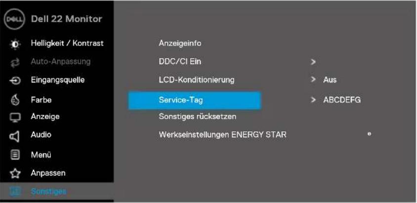 DELL E Series E2222HS - Auf das OSD-Menü zugreifen - 26